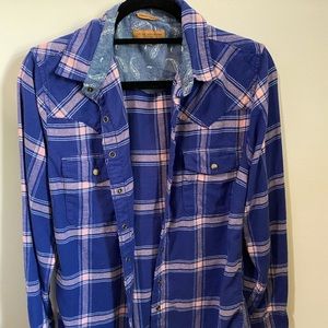 Pink and purple Flannel shirt